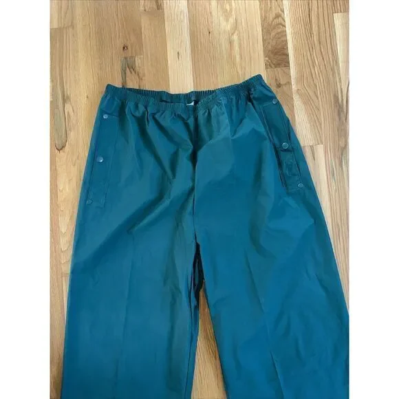 COLUMBIA Mens Waterproof Pants L Large Navy‎ Blue Pull On Weather Gear. NWOT - Picture 2 of 5